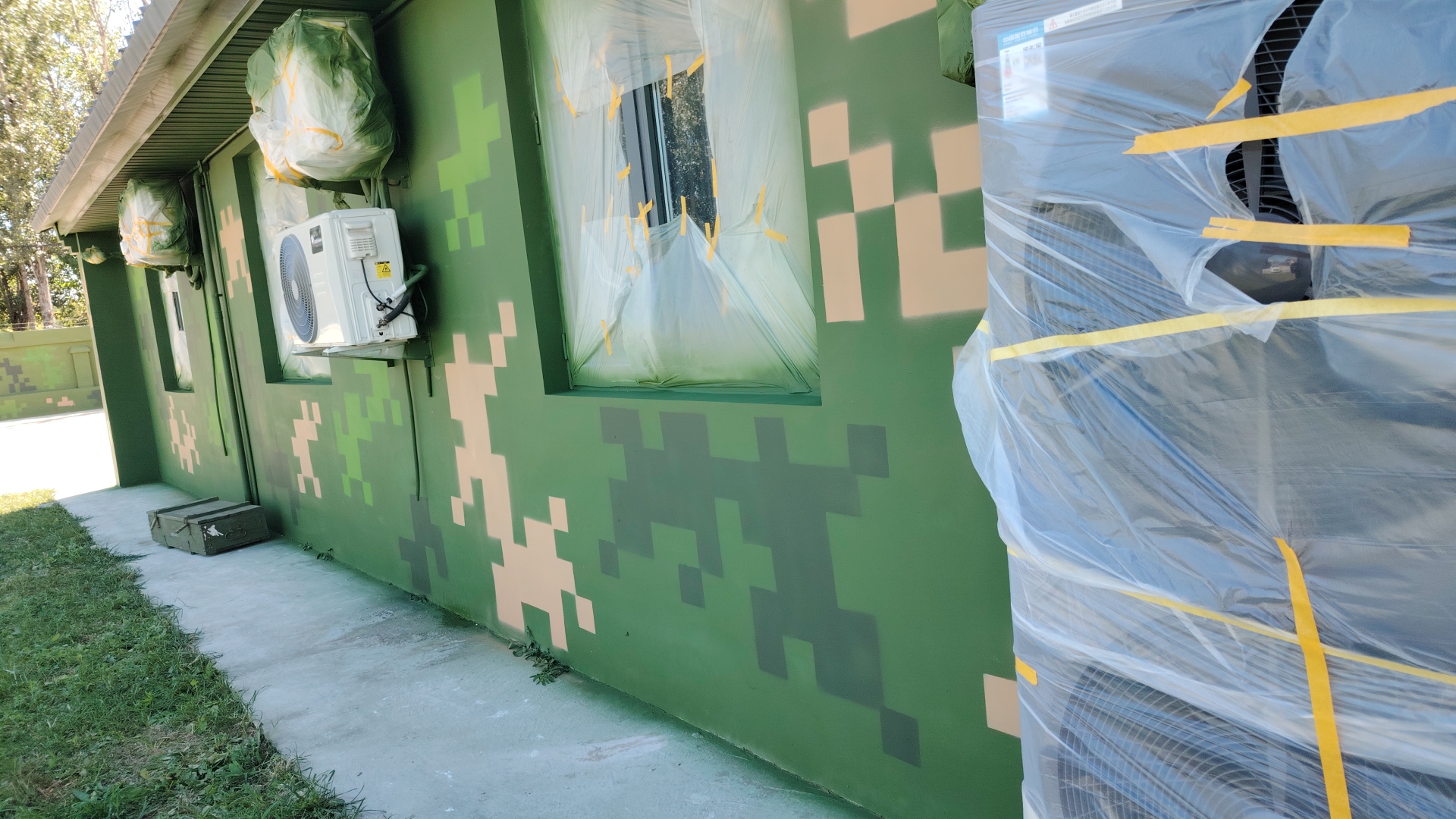 河北外墙迷彩漆施工多少钱 伪装迷彩漆  